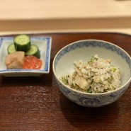 たいらぎの炊き込みご飯