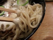 冷たいじゅんさいの蕎麦