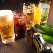 ドリンクメニューも豊富