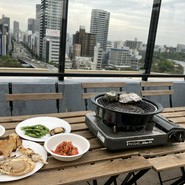 牡蠣肉酒場 天 rooftop terrace