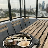 牡蠣肉酒場 天 rooftop terrace