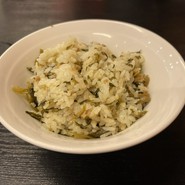 高菜ひき肉ご飯