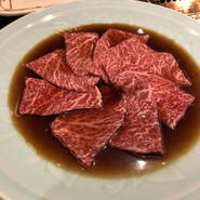 黒毛和牛ロース二種漬焼