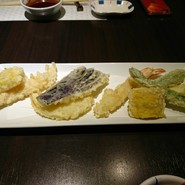 野菜天ぷら盛り合わせ＋えび