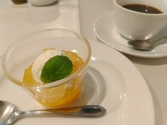 日向夏のコンポートはちみつのジュレ　