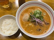 味玉担々麺1020円、半ライス100円！
