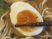 味玉も半個乗ってます！