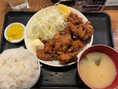唐揚げ定食ノーマル550円！