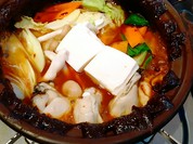 広島産蒸し牡蠣 土手鍋うどん