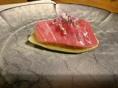 中トロと茄子のカルパッチョ