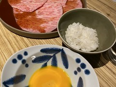 サーロインのすき焼き卵ご飯