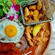 ハワイアンロコモコプレート。Aloha！