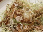 千切りキャベツも美味しくいただきました！