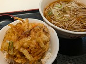 ミニかき揚げ丼と蕎麦のセット
