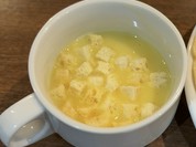 スープはコーンスープをいただきます！