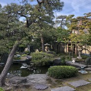 個室から見える素敵な中庭