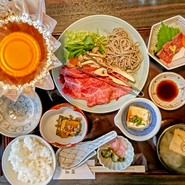 近江牛秋のつゆしゃぶ御膳