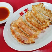 野菜がメインの美味しい餃子。