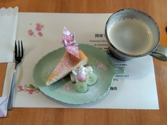 開運ランチセットのデザートとコーヒー