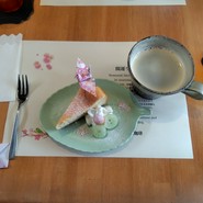 開運ランチセットのデザートとコーヒー