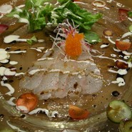 明石真鯛のカルパッチョ