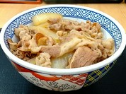 一杯の牛丼(舎人公園近く)