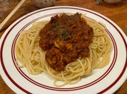 ミートソースパスタ