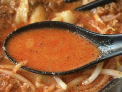 なかなかの辛さと痺れの麻辣スープ！