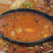 黒ゴマたっぷりの担々スープ！