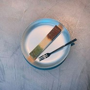 三色の濃厚ベイクドチーズケーキ