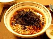 島根県産岩海苔の蕎麦