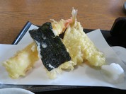 一品天ぷら（のり、キス、大海老）
