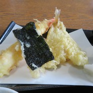 一品天ぷら（のり、キス、大海老）