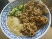 牛麦とろ丼