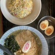 塩チャーシューメン&半チャーハンセット