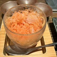 お口直しのシャーベット