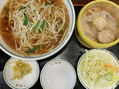 もやしそばランチセット