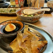 日本酒に浸したエイヒレ