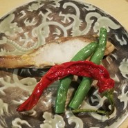 コースの焼き物（魚をセレクト）ひらす