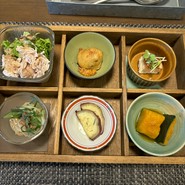 松花堂ランチの前菜