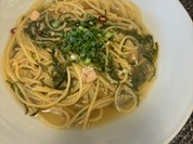 めかぶとタラコの和風パスタ