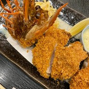 エビフライとヒレカツ御膳