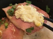 ワサビソースもローストビーフに合います！