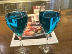 クーポンの幹事サービスでいただいた乾杯スパークリングワイン