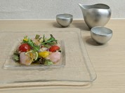 自家製鴨スモークと香味野菜のサラダ