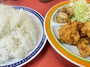 からあげ定食ごはん大