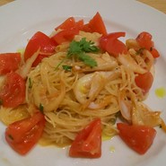 富山県産白江尾とフルーツトマトのカッペリーニ