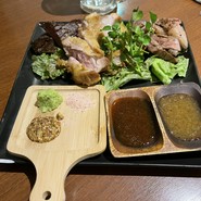 炭火焼き3種盛り