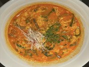 ユッケジャンに麺の入った炎のジャン麺！