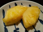 デザートのパイナップル